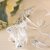 BLINKMAX Transparent Flower Design Tea Cup Coffee Cup Set of 6 Made of Crystal Clear Glass 155 ml