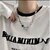 Necklace Men'S Fashion Trend Wang Jiaer Same Style Clavicle Chain Personality Simple Handsome Men'S Hip Hop Neutral Style Jewelry_5677062599797