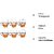BLINKMAX Transparent Square Shape Tea Cup Coffee Cup Set of 6 Made of Crystal Clear Glass 155 ml