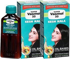 Kesh Kala Super Vasmol 33 Oil Based Hair Colour 50ml Pack Of 2