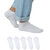Unisex White ankle length socks pack of 5