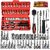 46-In-1 Tool Kit  Screwdriver Set Versatile Hand Tool Kit with Precision Sockets, Wrenches, and Screwdrivers. Ideal fo