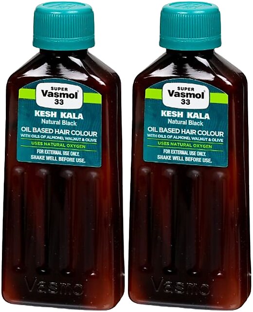 Buy Super Vasmol Kesh Kala Hair Colour 50ml Pack Of 2 Online @ ₹209 ...