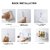 Wall Mounted plastic bathroom shelves - white self adhesive no installation