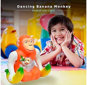 Banana Monkey Funny Toy Interactive Plush Toy with Playful Sounds and Movements for Kids