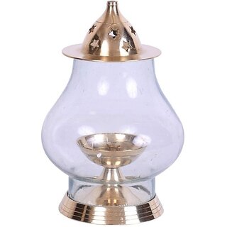 DecorDeck DD-1DEEP Brass Hanging Diya (Height 1.2 inch)