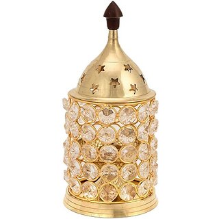 DecorDeck DD-KDEEP Brass Hanging Diya (Height 1.2 inch)