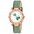 Bolun Green Leather Women Analog Watch_Cvvm164