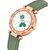 Bolun Green Leather Women Analog Watch_Cvvm164