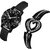 Bolun Av Cash RR Black Pu With Heart Bracelet Analog Women and Girls WatchCvvm393