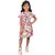 Kid Kupboard Cotton Girls A-Line Frock, Multicolor, Short Sleeves, 6-7 Years KIDS6555