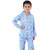 Kid Kupboard Cotton Girls Sleepsuit Set, Blue, Full-Sleeves, 6-7 Years KIDS6559