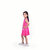 Kid Kupboard Cotton Girls A-Line Frock, Pink, Sleeveless, 6-7 Years KIDS6569