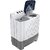 Samsung 8.0 Kg Semi-Automatic 5 Star Top Loading Washing Machine (WT80R4200LG/TL, Light Grey, Royal Blue Lid (Transparen