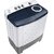 Samsung 8.0 Kg Semi-Automatic 5 Star Top Loading Washing Machine (WT80R4200LG/TL, Light Grey, Royal Blue Lid (Transparen