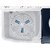 Samsung 8.0 Kg Semi-Automatic 5 Star Top Loading Washing Machine (WT80R4200LG/TL, Light Grey, Royal Blue Lid (Transparen