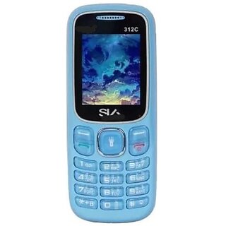 Sia 312 c (Dual Sim, 1050 mAh Battery, 1.77 Inches Display, Blue)