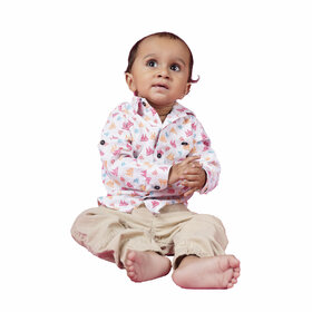 Kid Kupboard Cotton Baby Boys Shirt, Multicolor, Full-Sleeves, 9-12 Months KIDS6586