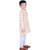 Kid Kupboard Cotton Boys Kurta and Pyjama Set, Beige and White, Full-Sleeves, 6-7 Years KIDS6573