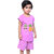 Kid Kupboard Cotton Girls T-Shirt and Short Set, Pink, Half-Sleeves, 5-6 Years KIDS6574
