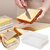 Plastic Butter Box with Cutter and lid, Cheese Butter Storage Box with Slicer for Easy Cutting,Transparent Butter containers for Fridge Plastic Butter Dish with Lid Cheese Butter Box