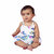 Kid Kupboard Cotton Baby Girls A-Line Frock, Multicolor, Sleeveless, 9-12 Months KIDS6591