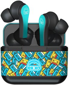 EKKO Earbeat T08 AlterEgo : Mic, ENC Call Noise Cancellation, 40H Playtime, 10MM Driver, Twin Connect, Massive Bass, Water Resistance, Siri & Google(Teal)