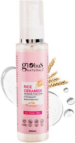 Globus Naturals Rice Ceramide Ayurvedic Face Toner Enriched with Green Tea and Vitamin E For Glass Skin 100 ml