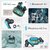 EKKO Earbeat T08 AlterEgo : Mic, ENC Call Noise Cancellation, 40H Playtime, 10MM Driver, Twin Connect, Massive Bass, Water Resistance, Siri & Google(Teal)