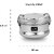 inKitch Stainless Steel Meal Pack Lunch Box, Silver, 9 cm Dia, 250ml