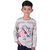 Kid Kupboard Cotton Boys T-Shirt, Light Grey, Full-Sleeves, 7-8 Years KIDS6601