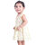 Kid Kupboard Cotton Baby Girls A-Line Frock, Yellow, Sleeveless, 2-3 Years KIDS6607