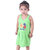 Kid Kupboard Cotton Baby Girls A-Line Frock, Green, Sleeveless, 3-4 Years KIDS6608