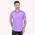 PrintCultr Men's Half Sleeve Cotton Spread Collar Shirt  (Purple)