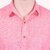 PrintCultr Men's Half Sleeve Cotton Spread Collar Shirt  (Pink)