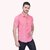 PrintCultr Men's Half Sleeve Cotton Spread Collar Shirt  (Pink)