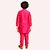 PrintCultr Boys Solid Pure Silk Kurta and Pyjama Set (Red)