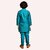 PrintCultr Boys Solid Pure Silk Kurta and Pyjama Set (Blue)
