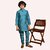 PrintCultr Boys Solid Pure Silk Kurta and Pyjama Set (Blue)
