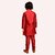 PrintCultr Boys Solid Pure Silk Kurta and Pyjama Set (Maroon)