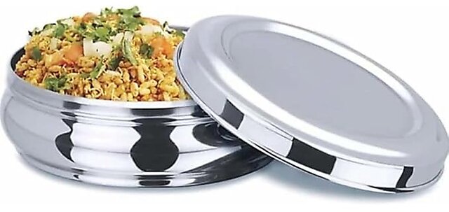 Buy Mannat Kitchenware Stainless Steel Belly shape Kitchen Dabba with ...