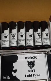 Cold Pyro Effects  Pack of 6 Special Effects Pyrotechnics (Black/White)