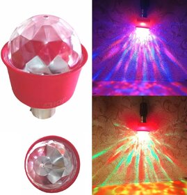 Mini Temple Special Light 3 Watt Multi LED Function Super Bright Bulb (Pack of 2, Multicolor)