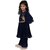 Kid Kupboard Cotton Girls Kurti and Plazzo Set, Dark Blue, Full-Sleeves, 6-7 Years KIDS-002