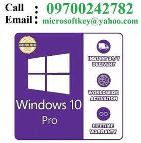 Windows 10 Pro Genuine Retail Key Instant Delivery with Lifetime Validity CALL 9700242782