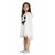 Kaku Fancy Dresses Halloween White Cloak For Kids Scary Halloween Dress White Cloak For Kids - 3-4 Years