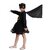Kaku Fancy Dresses Bat Super Hero Costume For Girls-Black, for Girls