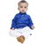 Kid Kupboard Cotton Baby Boys Kurta and Pyjama Set, Blue and White, Full-Sleeves, 9-12 Months KIDS6613