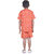 Kid Kupboard Cotton Boys T-Shirt and Short Set, Orange, Half-Sleeves, 8-9 Years KIDS6616
