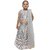 Kid Kupboard Cotton Girls Lehanga, Choli and Dupatta Set, Grey, Sleeveless, 6-7 Years KIDS6632